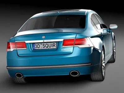 Generic Luxury Sedan 2016 3D model