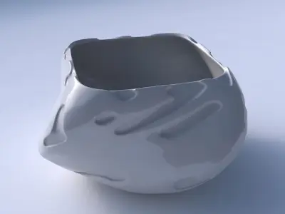 Bowl helix with cavities smooth 3D print model