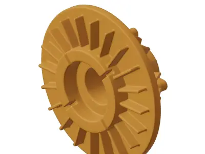 Plastic Engine Cooling Fan Clutch 3D model