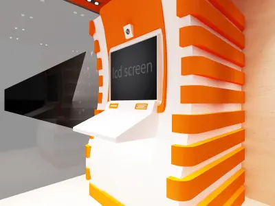 Booth Exhibition Stand a549a 3D model