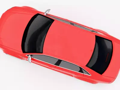 Audi RS4 2008 Low-poly 3D model