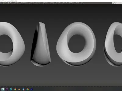 Abstract sculpture by Mari-Ruth Oda 3D model