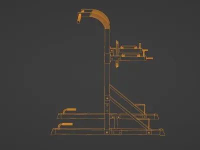 Chin Dip machine 3D model