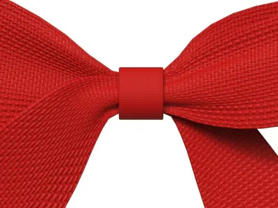 Christmas Bow Ribbon 79 Low-poly 3D model