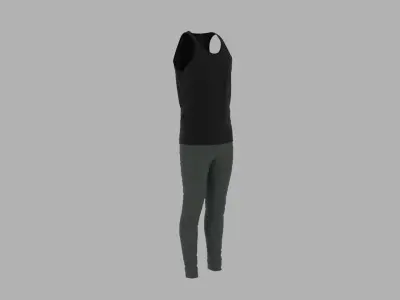 Sport Suit Low-poly 3D model 60
