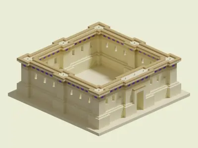 Migdol Walls 3D model