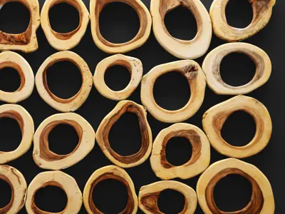 Slice Wall Panel Rectangle 3D 3D model