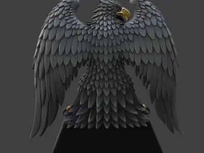 Halloween Eagle 3D Model 3D print model