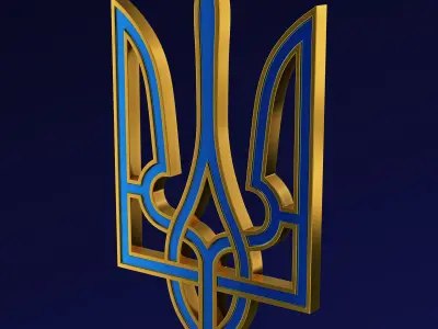 Ukraine State Emblem M 7 3D model