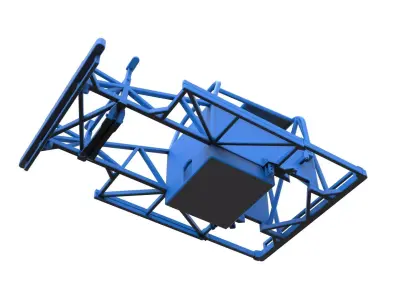 Frame of New Zealand Ministock car Scale 1 to 25 3D print model