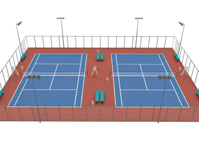 Tennis Court 6 3D model