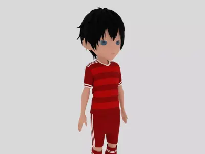 Soccer - Football  Player Low-poly 3D model purchase