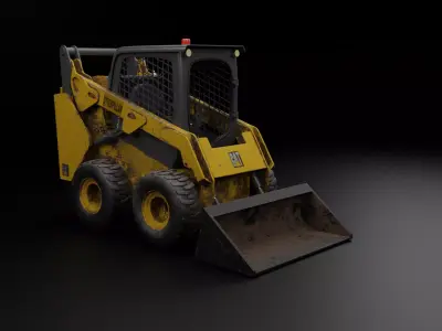 Bobcat machine 3d model Low-poly 3D model
