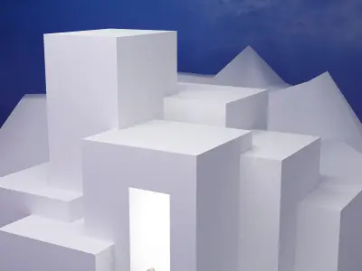 fantasy tree in sky 3D model