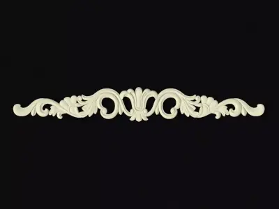 Central decor ornament for furniture 3D model 234