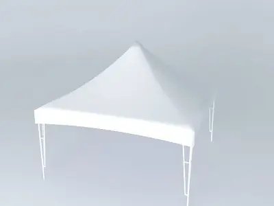 Square Carnival Tent Free 3D model
