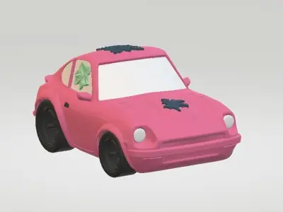 3D Model Cartoon Car 3D print model