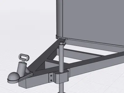 UHAUL trailer diorama drag week 3 door options  3D print model