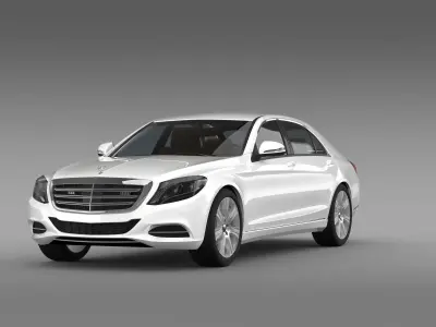 Mercedes Benz S 600 Guard V222 2016 3D model