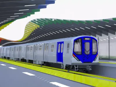 NYC subway station 3D model