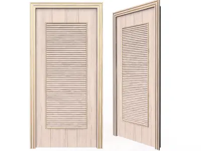 Carved Door Blinds 04 Low-poly 3D model