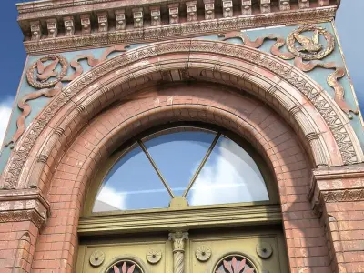 Door portal Low poly 89 3D model