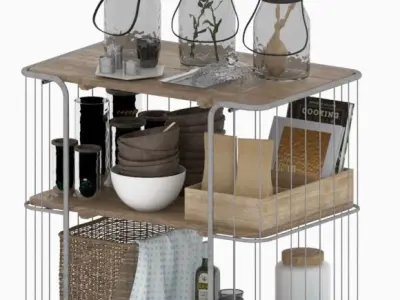 Kitchen Trolley 3D model
