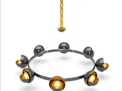 Chandelier 001 3D model