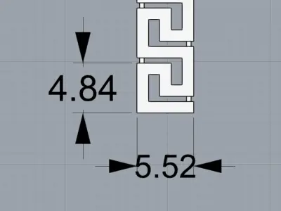 Versache earrings 3D print model