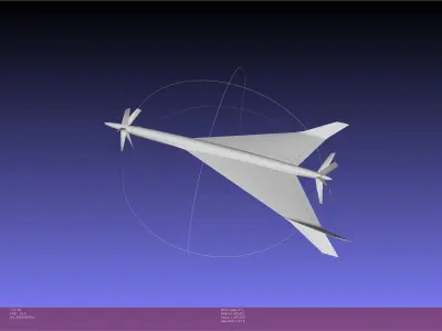 Symmetric Split Winglet Speeddrone Concept 3D print model