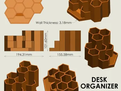 Desk Organizer 3D print model