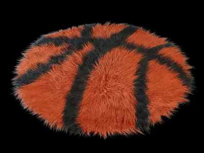 Carpet round Basketball 3D model