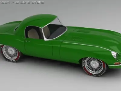 Jaguar Etype 3D model