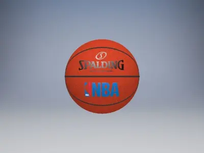 Basketball ball Low-poly 3D model