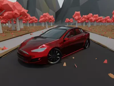 currus tesla s road 3D model