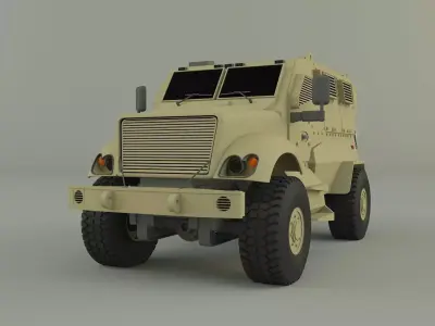 mrap military vehicle 3D model