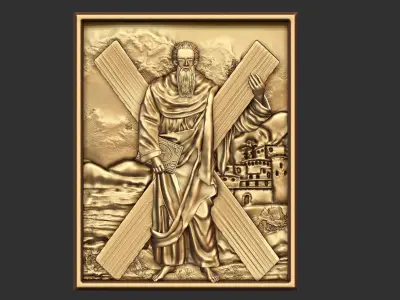 Icon Of St Andrew The Apostle  3D print model
