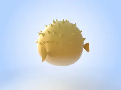 Blowfish 3D model