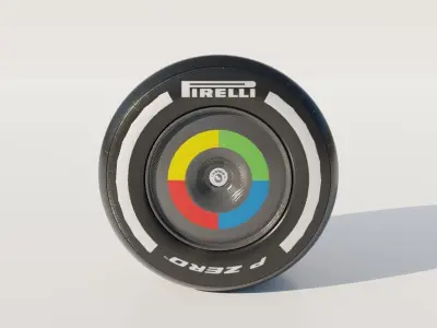 2023 McLaren Formula 1 Slick Tire Compounds 3D model