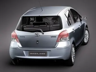 toyota yaris 5d 2009 3D model