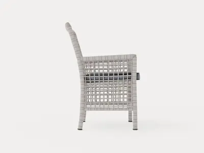 New England armchair Low-poly 3D model