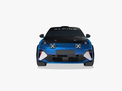 Alpine A290 Rallye 2026 Low-poly 3D model