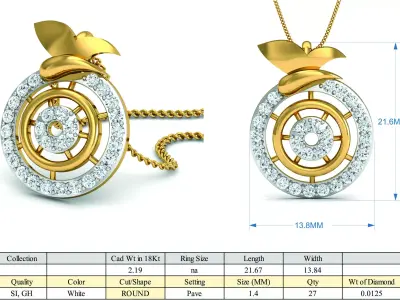 Diamond Locket Set 3D print model 25