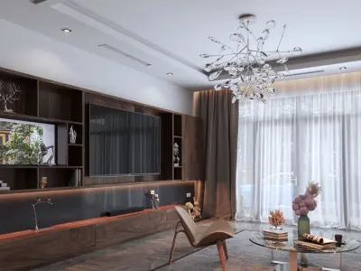 Interior Livingroom - Sketchup full model 3D model
