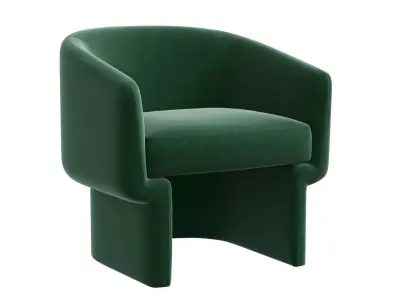 Adele Armchair Greend by Life Interiors 3D model