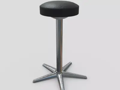 Stool 3 Low-poly 3D model