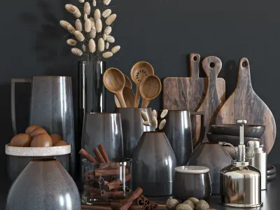 kitchen accessories017 3D model