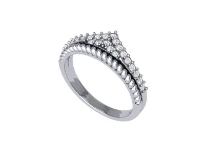Wedding Art Deco Ring 3D print model purchase