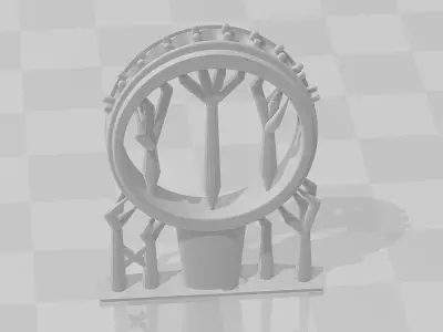 bridal set rings 3D print model