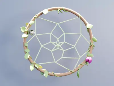 Dream Catcher Detailed Decor 3D model